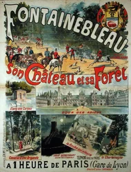 Poster voor het Kasteel en Bos van Fontainebleau